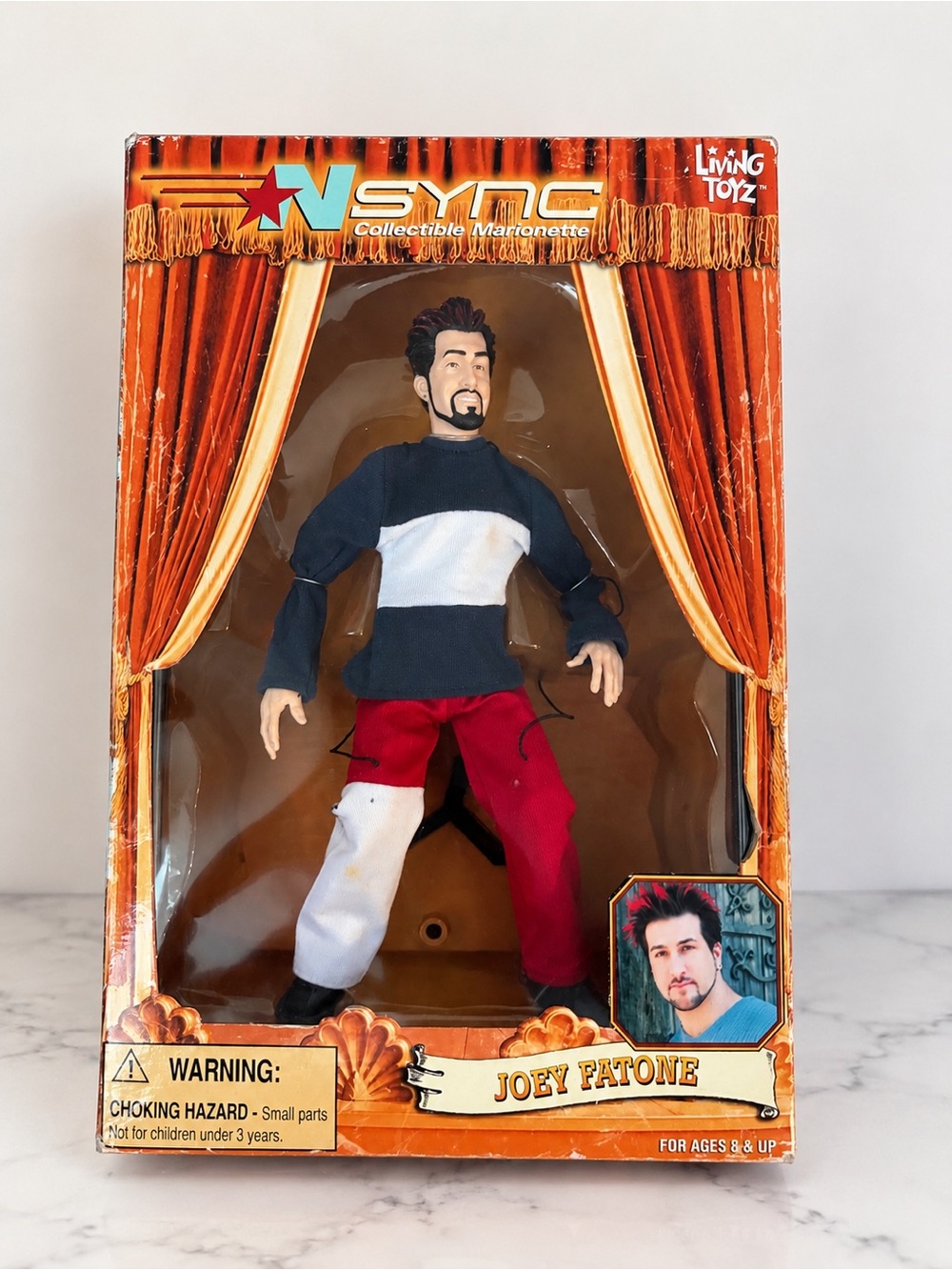 Vintage *2000 NSYNC Joey Fatone Collectible Marionette by Living Toyz